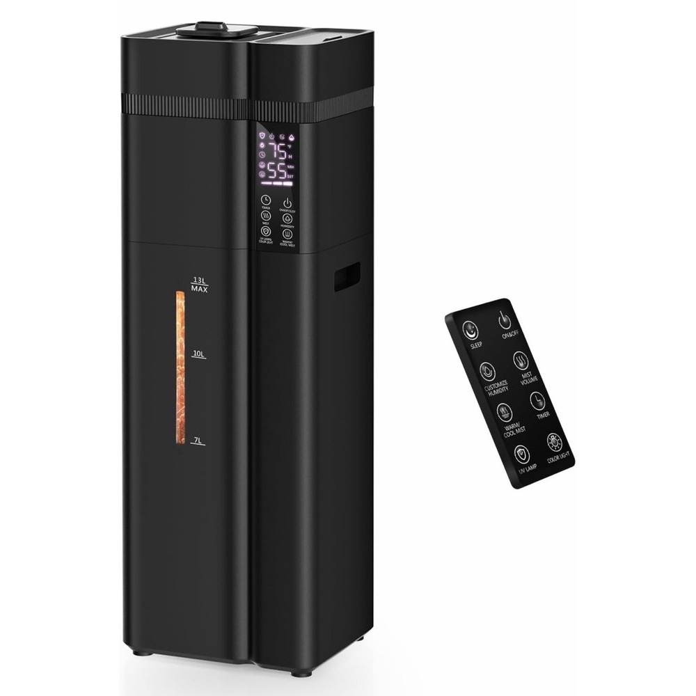 Zeova 13L/3.4Gal Humidifiers for Bedroom Ultrasonic Warm & Cool Mist Humidifier